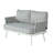 Steel Loveseat And Table Set-75833184-75833185