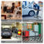 Table de travail roulante avec roues pour garage, atelier, capacité de charge de 20 lb-2134590967