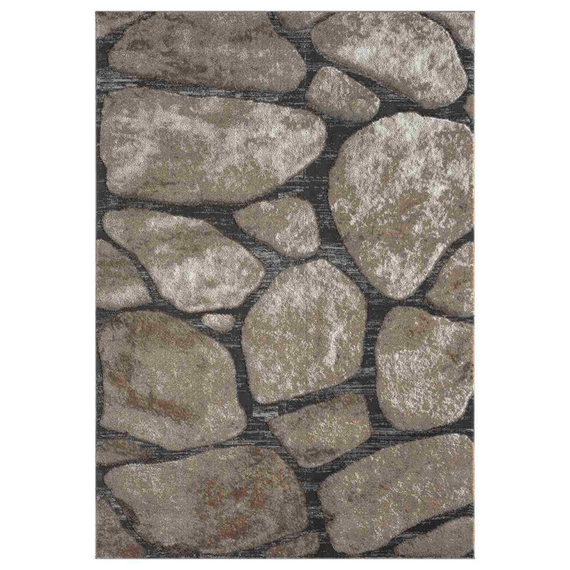 Goudy RUG DESIGN 9909 - Grey, Rectangle 9'2" x 12'6"