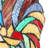 15.25"H Rusty the Rooster-Stained Glass Window Panel