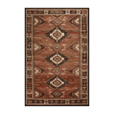 Tapis brun lavable à la machine
