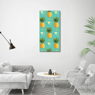Bostwick Pineapples - Wrapped Canvas Print