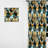 1970s Gold And Grey Geometry Pattern - Abstract Curtain - Velvet Room Darkening - 1 Panel-107599599
