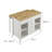 Farmstead Kitchen Island In Oak White