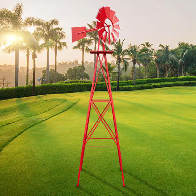 Pomodoro Metal Abstract Garden Stake