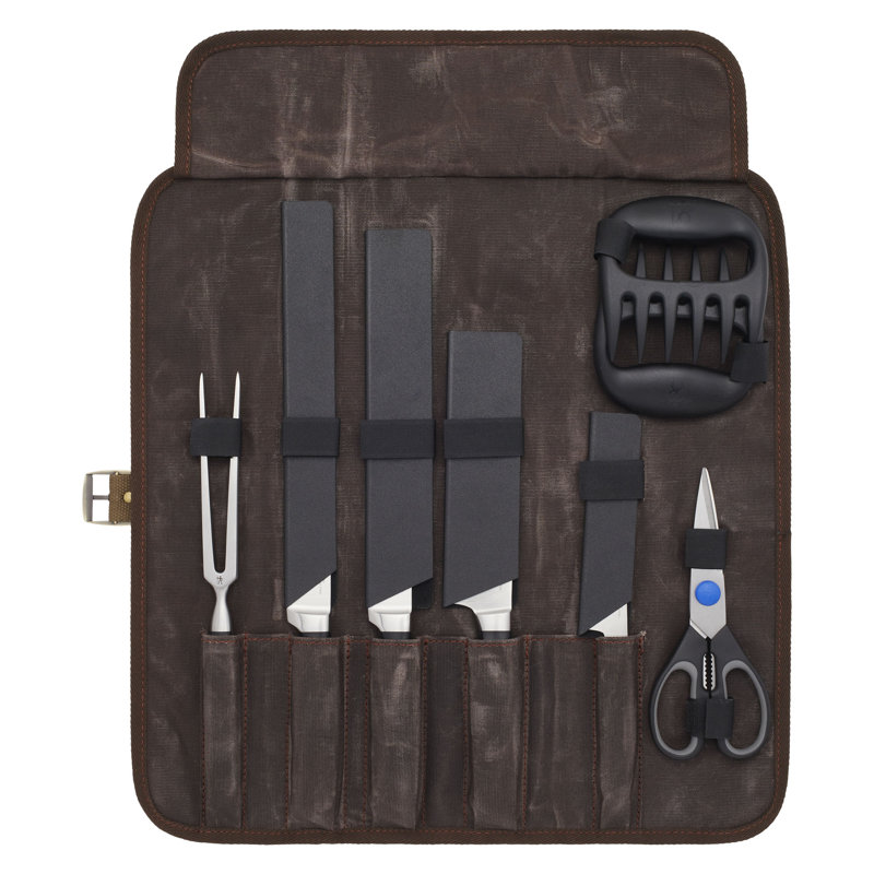 Forged Accent Knife Roll Set 9 Piece