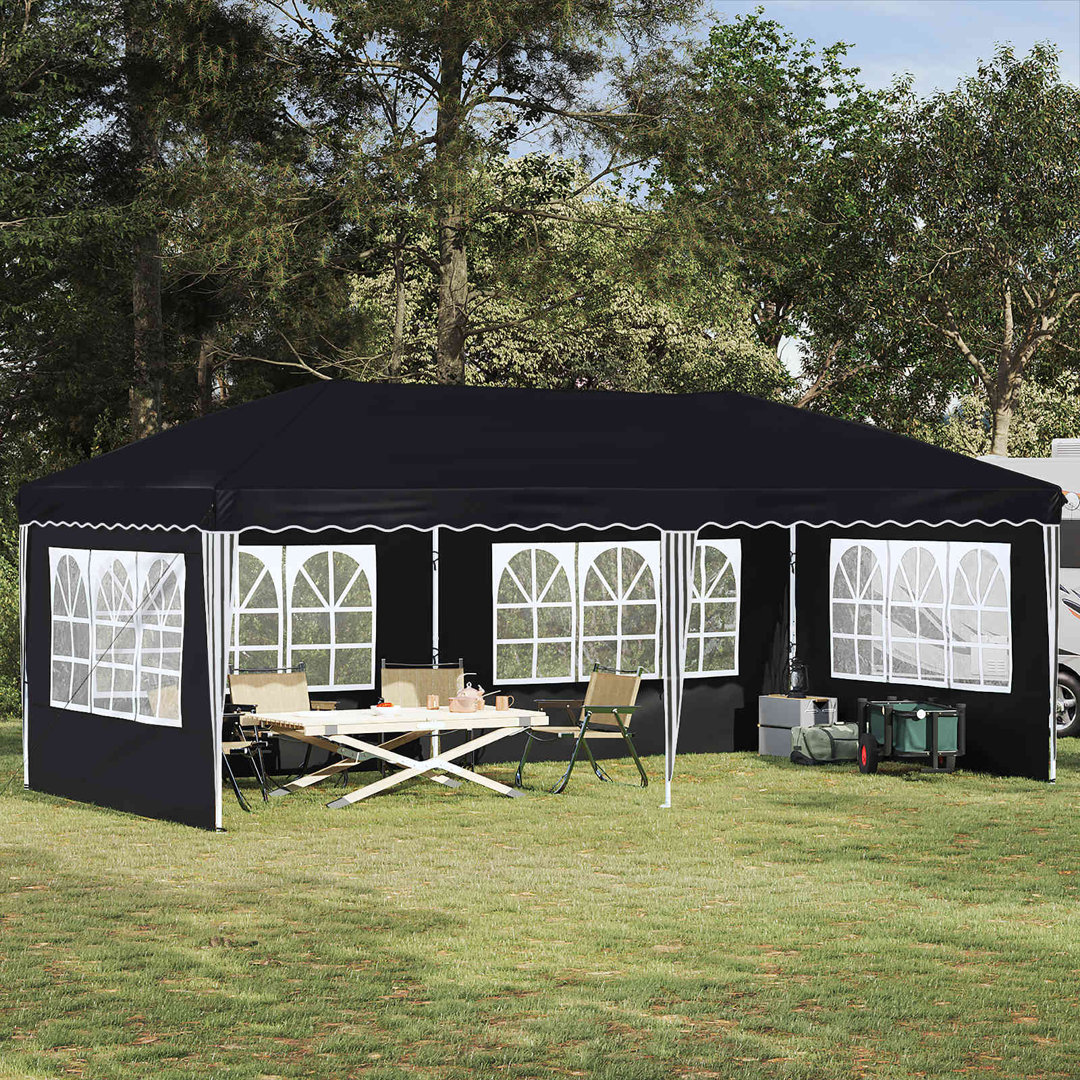 Vidaxl Pop-Up Party Tent 210D Oxford With Sliver Coating Event Shelter Gazebo