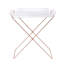 Plateau transparent et plateau en cuivre avec plateau en acrylique amovible pour les accessoires de décoration intérieure