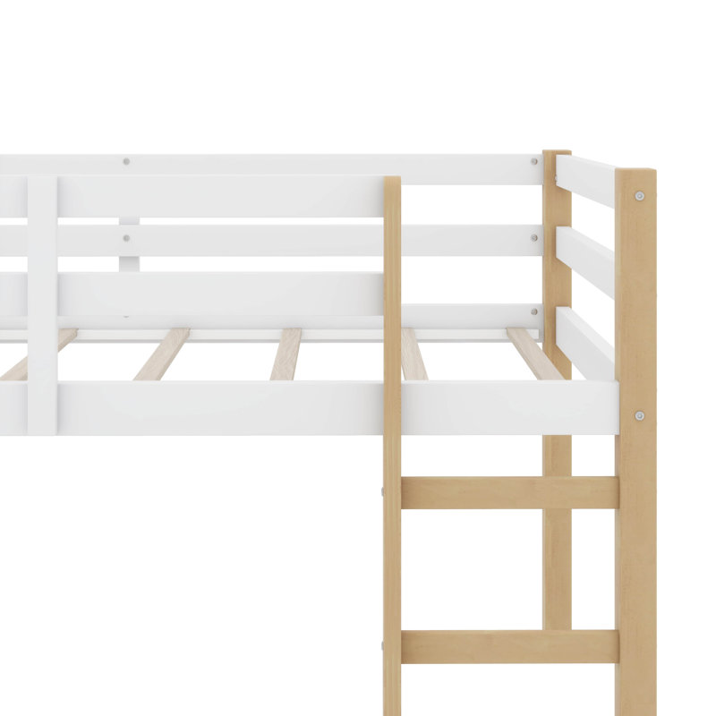 Lit mezzanine simple surélevé avec échelle
