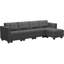 Canapé modulaire modulaire rembourré en polyester Ashbury Hunsicker-688202803