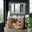 Meuble-lavabo simple 48 po avec miroir Cicero