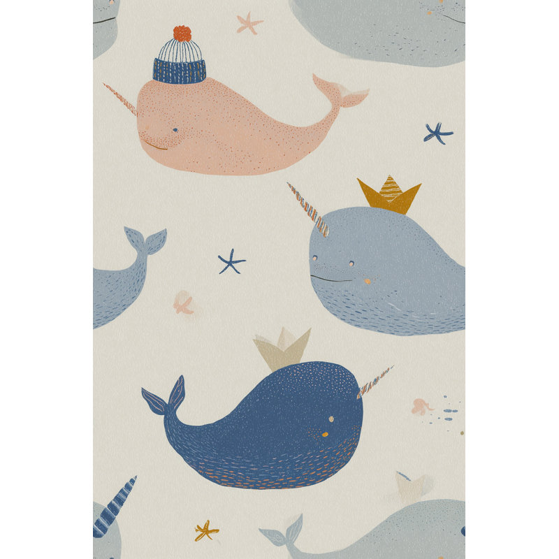 Décoration murale Narwhal, Peler et coller