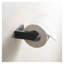 Porte-serviettes noir en acier inoxydable à bras ouvert - Porte-serviettes mural pour salle de bain ou cuisine