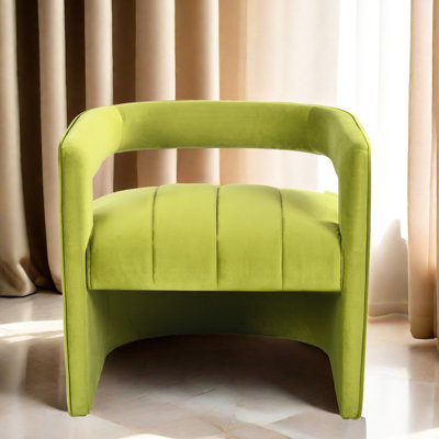 Fauteuil en velours avec support pour le dos, confort maximal, aucun assemblage requis Chaise courbée - Confort et style requis