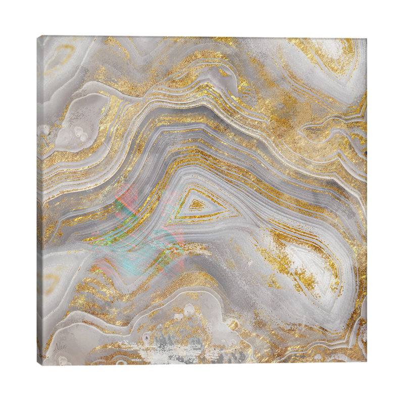 Agate Allure Ii by Nan - Wrapped Canvas Painting, 93.98 cm H x 93.98 cm W x 1.91 cm D