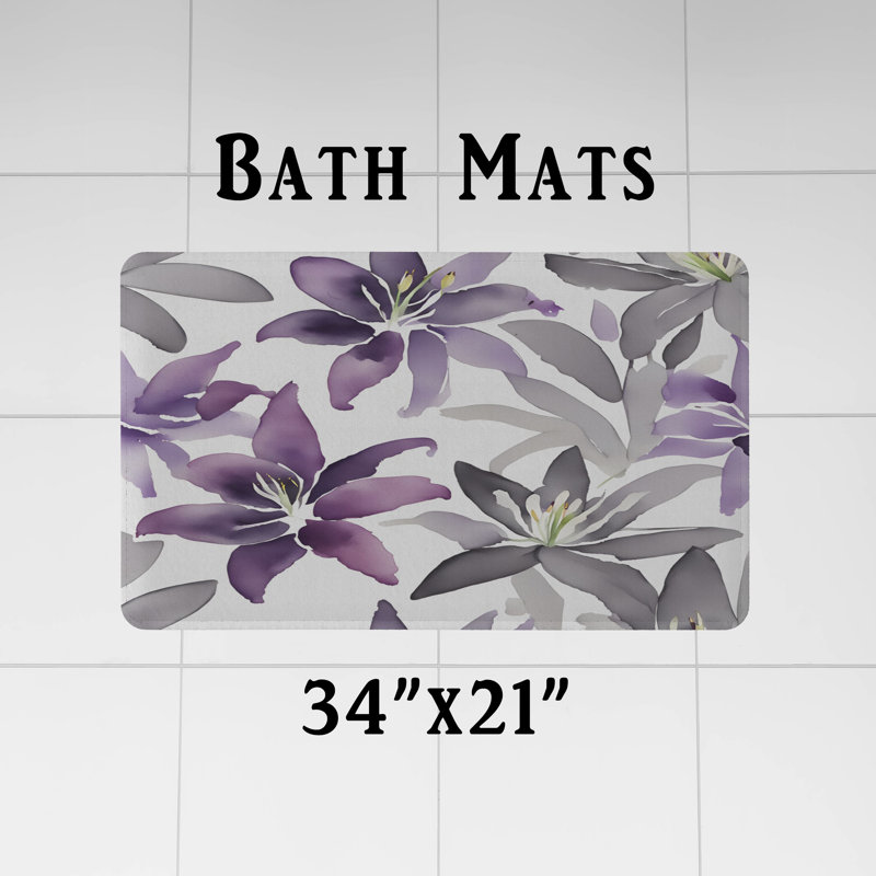Rideau de douche Floral, H 83 po x l 70 po