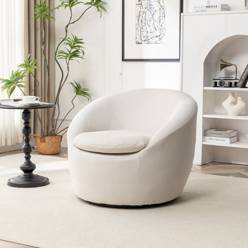 Fauteuil demi-tonneau Winnie, Beige