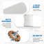Ventilateur de plafond encastré 52 po à 3 pales en bois massif d'intérieur 52 po sans lumière, télécommande-1265735202