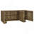 Server Roman Mango Brown 3-Door