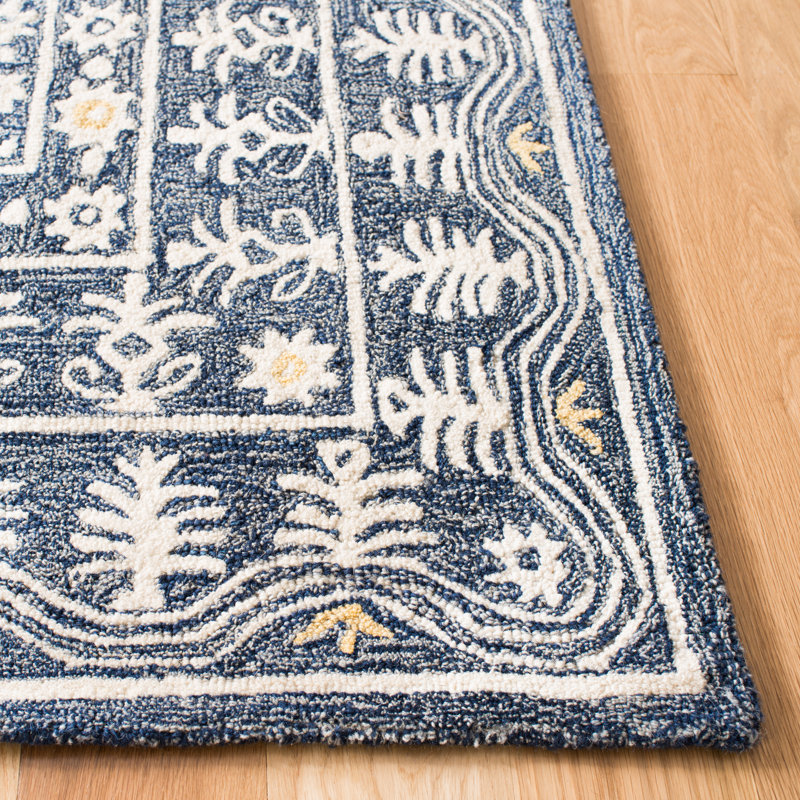 Sebrite Hand Tufted Wool And Cotton With Latex Southwestern Rug, Runner 2'3" x 7'