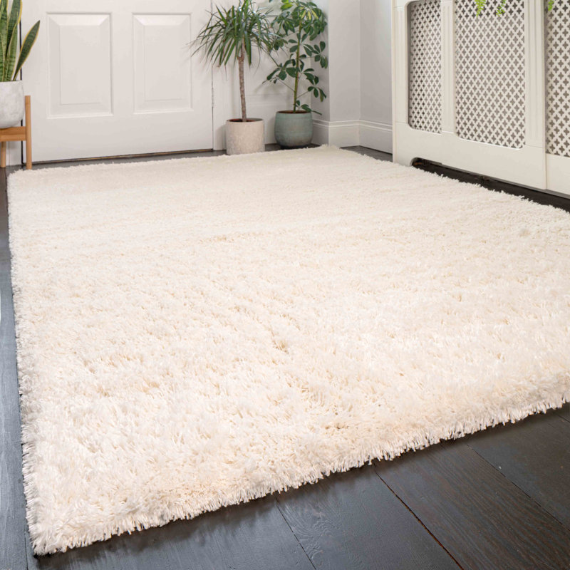 Shaggy Cream Rug, Rectangle 200 x 290cm