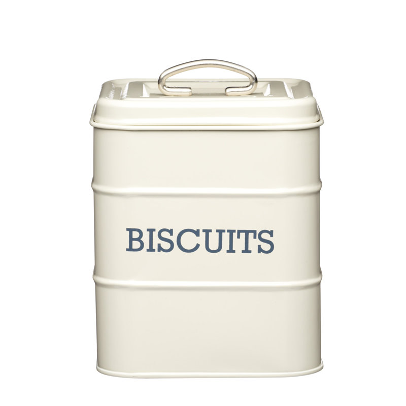 Living Nostalgia Biscuit Storage Tin, Cream