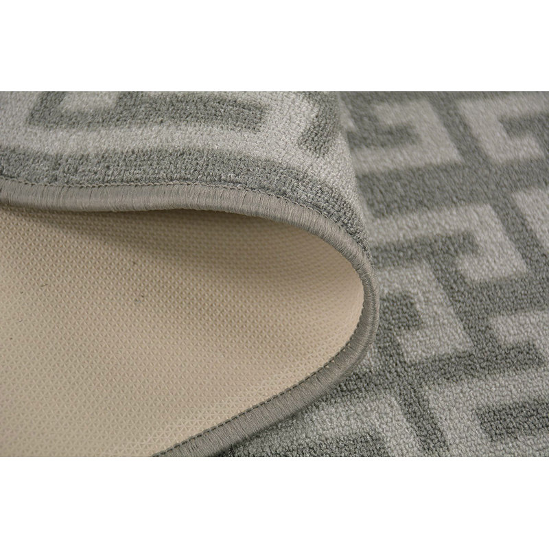 Tapis de couloir antidérapant tout-en-un Greek Key
