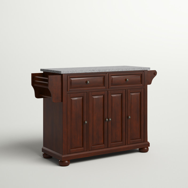 Monty 51.5 " W Kitchen Island, Vintage Mahogany