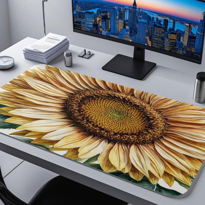 Polyester Desk Pad, 31.5x15.5