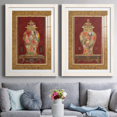 " Romantic Urn I " 2 - Pieces Painting Print