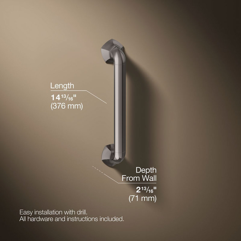 Occasion Grab Bar, 12", Vibrant Titanium