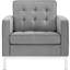 Fauteuil rembourré en tissu Loft-23593004