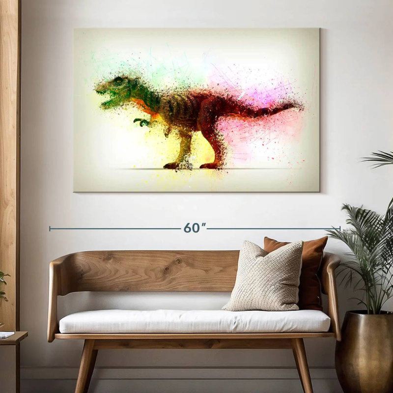 Brampt Abstract Dinosaur, 34'' H x 51'' W