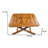 18" Brown Solid Wood Rectangular End Table