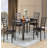 Rectangular with Steel Base Dining Table-1832188438