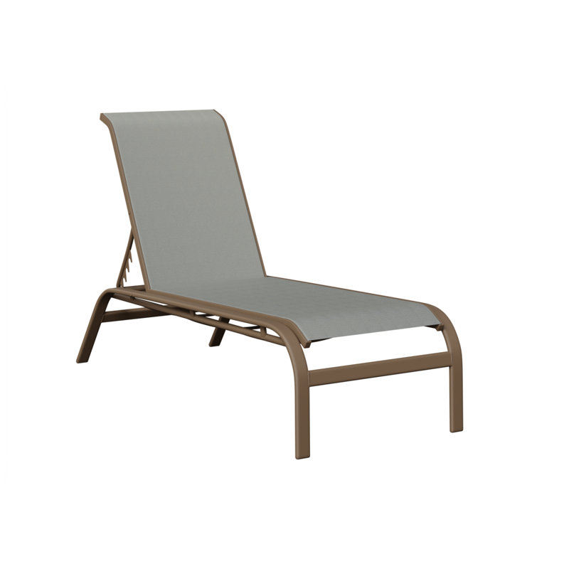 Chaise longue sans accoudoirs Berlin Gardens Murphy, Argile, Gris ardoise