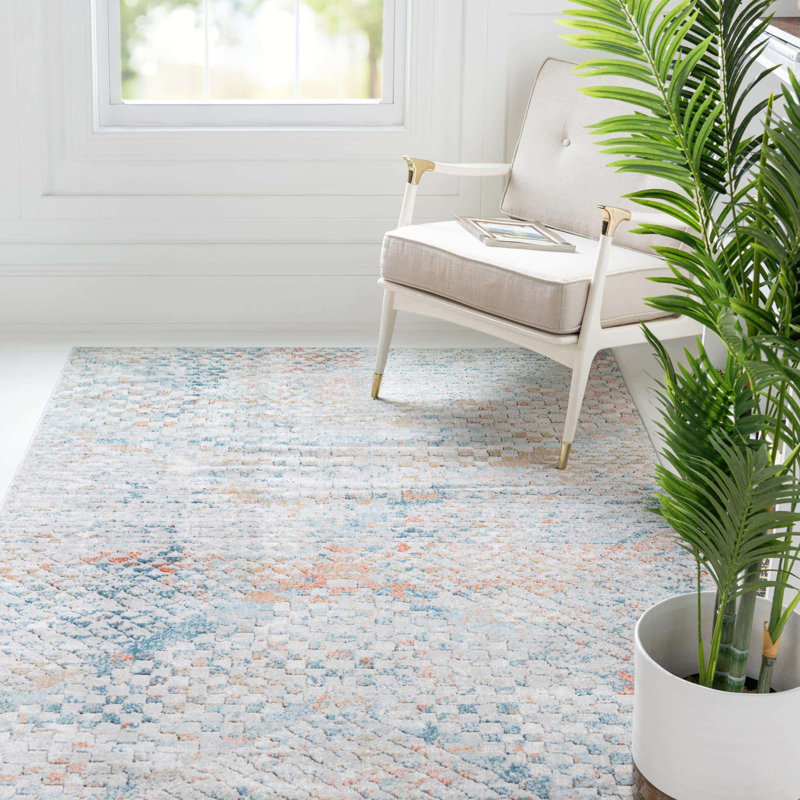 Checkered Indoor Rug, Rectangle 8' x 11'