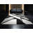 Soft Plush Rodolfo Times Square Lights Modern Checkered Area Rug in White – Black Binding-934025475