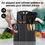 Ensemble de 20 couteaux de cuisine et ustensiles avec accents or rose - disponible en 5 couleurs élégantes - comprend un bloc de rangement, une planche à découper et des gadgets de cuisine professionnels-129355312