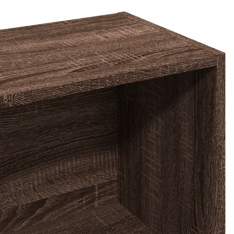 Repton 57cm W Bookcase, Brown Oak, (3 Shelves) 107.5cm H x 57cm W x 28.5cm D