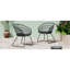 Ensemble de chaises d'extérieur polyvalentes au design gracieux et aux coussins confortables