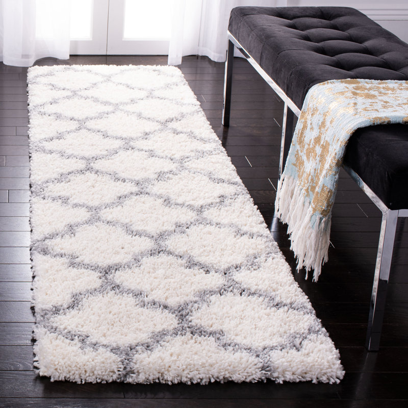 Mackinnon Shag 800 Performance Geometric Rug, Runner 2'3" x 8'