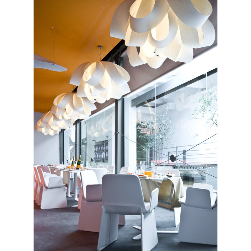 Agatha 1 - Light Pendant, 14.6" H x 30" W x 30.7" D, Ivory White, E26 Base