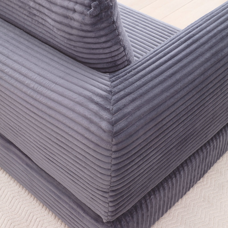 Canapé modulaire Boneless Futon, Gris