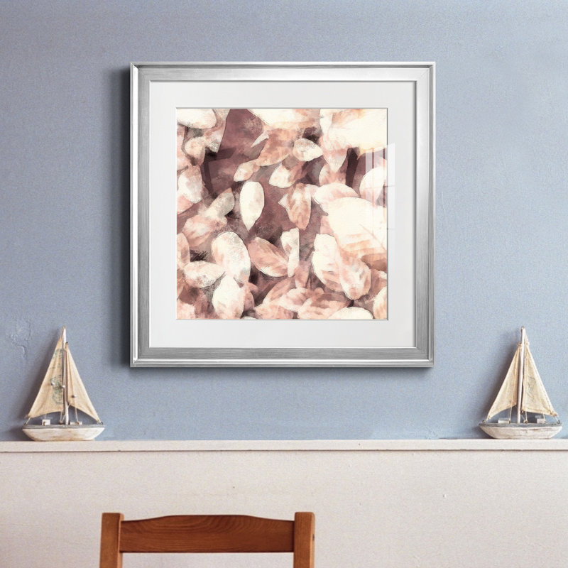 Impression encadrée sur mesure personnalisée «Ocean Cameo III» - prête à être accrochée, H 17,5 po x l 17,5 po x P 1,5 po