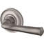 Federal Privacy Door Lever with Traditional Round Rose-22040277