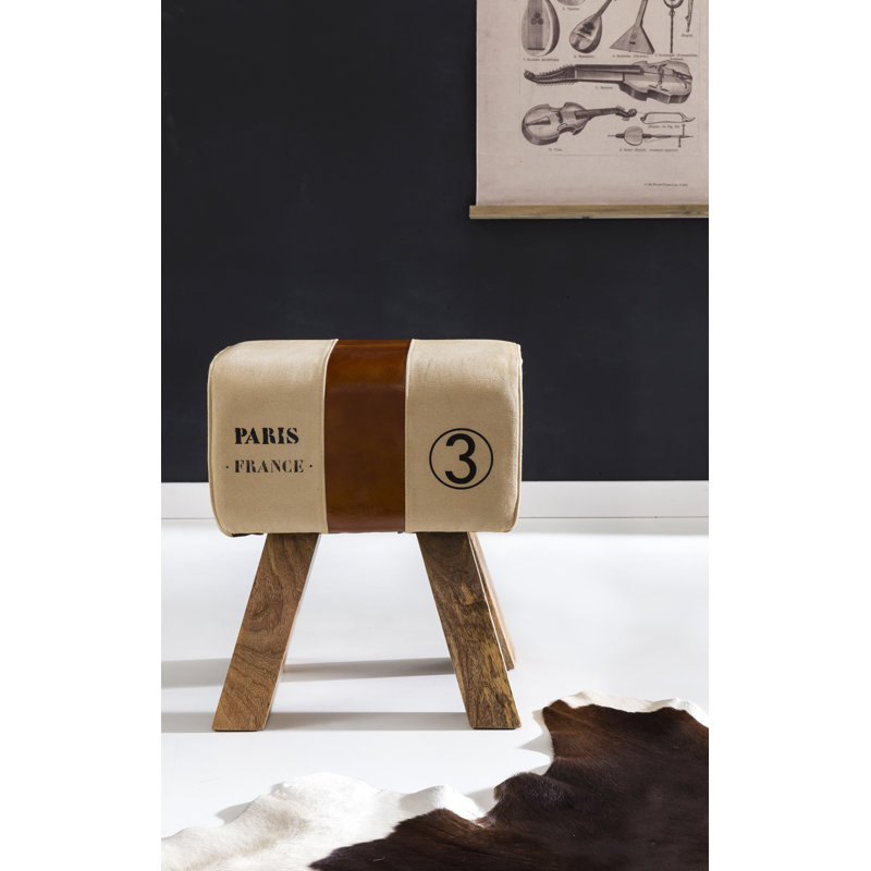 Osier Solid Wood Accent Stool