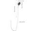 Douche à main en acier inoxydable avec tuyau de 69 pouces et barre coulissante réglable, réglages de jet multiples, tuyau de conception blanche, détente