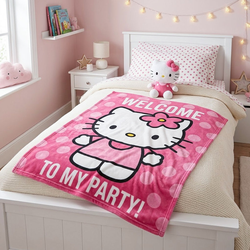 Jeté Hello Kitty Bedding, cadeaux pour filles, 59 x 51 po