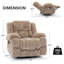 Fauteuil inclinable pivotant surdimensionné avec massage et chauffage-238111300